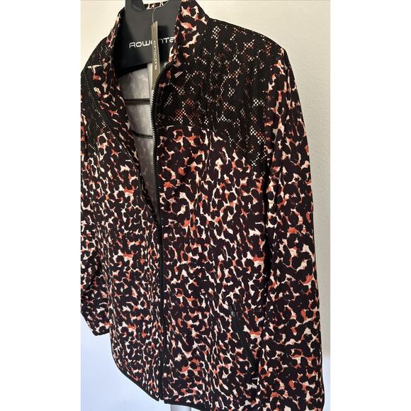 CHICO'S Zenergy Leopard Animal Print Jacket Plus Size 3 Full Zip NWT - Picture 2 of 9